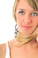 blonde woman hairstyle photo