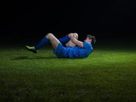 Soccer player view photo