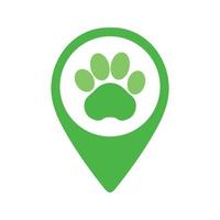 Zoo Map Pin Icon vector