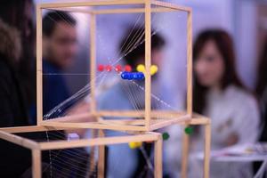 Abstract models printed by 3d printer photo