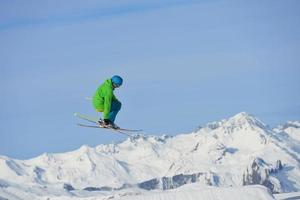 Ski jump view photo