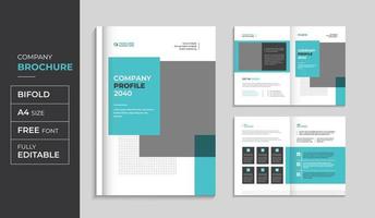 Corporate brochure and company profile annual report cover design template set vector