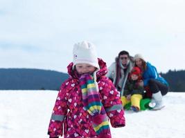 winter family view photo