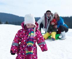 winter family view photo