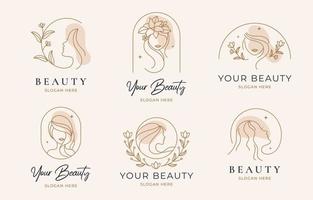 colección de logotipos de belleza vector