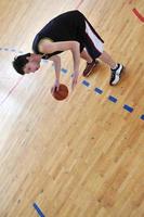 vista del jugador de baloncesto foto