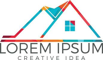 Real Estate Logo Design. Creative house symbol. vector