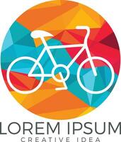 diseño de logotipo de bicicleta. identidad del deporte ciclista.