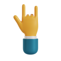 3d hand- rots en rollen gebaar png