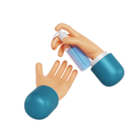 3d hand desinfektionsmedel png