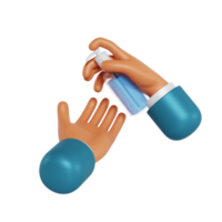 3d hand desinfektionsmedel png