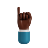 3d hand promise gesture png