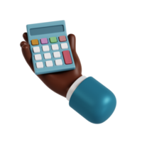 calculadora de mano 3d png