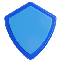 3d escudo seguro proteção defesa segura png