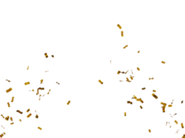 3d weergegeven gouden confetti png