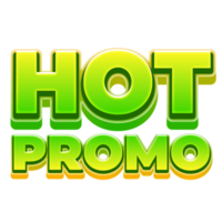 Hot Promo 3D Marketing Label Text png