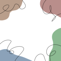 folha de moldura estética png