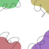 folha de moldura estética png