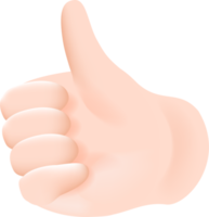 tecken språk hand signal 3d png