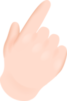 lenguaje de señas señal de mano 3d png