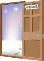 Doorway open isolated PNG