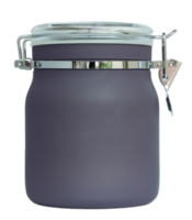 gray plastic jar isolated with clipping path for mockup png