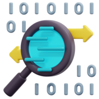 traffic analyse 3d render icon illustration png