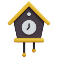 cuckoo 3d render icon illustration png