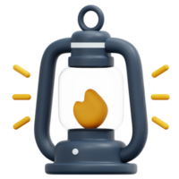 lantern 3d render icon illustration png