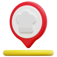restaurant 3d geven icoon illustratie png