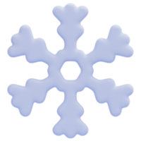 snowflake 3d render icon illustration png