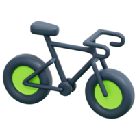bicycle 3d render icon illustration png