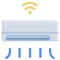 illustration de l'icône de rendu 3d de la climatisation png