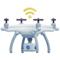 illustration d'icône de rendu 3d drone png