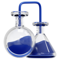 ilustração de ícone de renderização 3d química png