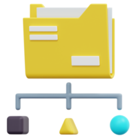 data classification 3d render icon illustration png