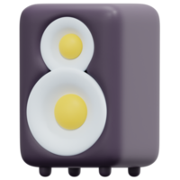 ilustración de icono de renderizado 3d de altavoces png