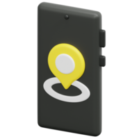 gps 3d render icon illustration png