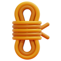 illustration de l'icône de rendu 3d de la corde png