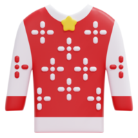 sweater 3d render icon illustration png