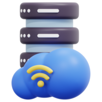 computer server 3d render icon illustration png