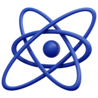 atom 3d-render-symbol-illustration png