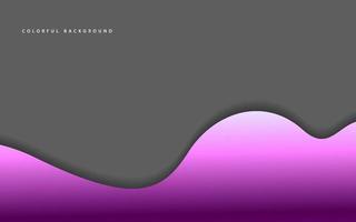 Abstract wave shape papercut background vector