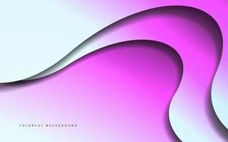 Abstract wave shape papercut background vector