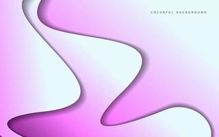 Abstract wave shape papercut background vector