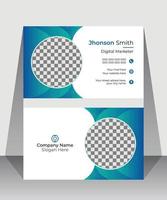 Modern creative business card and name card, horizontal simple clean template vector design, layout in rectangle size, stylish business card template or visiting card design template