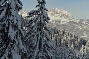 winter mountain landscape photo