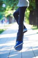 Skate boarder portrait photo