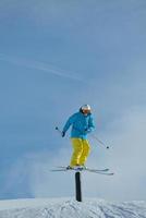Ski jump view photo