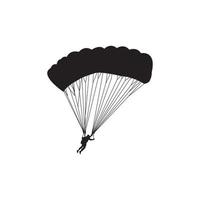 parachuting or paragliding icon vector